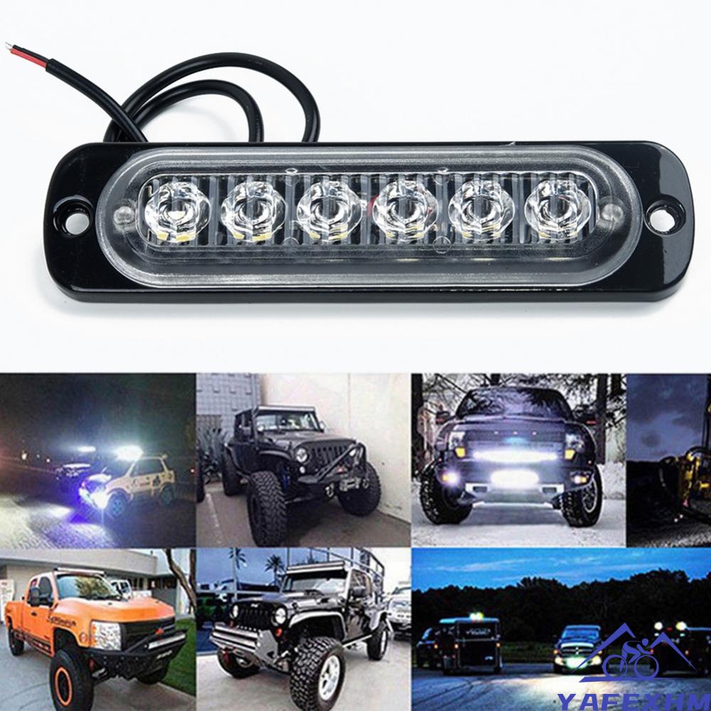 Đèn LED 6 Bóng Khẩn Cấp 12V 4WD Chuyên Dụng Cho Xe Hơi / Tàu Thuyền