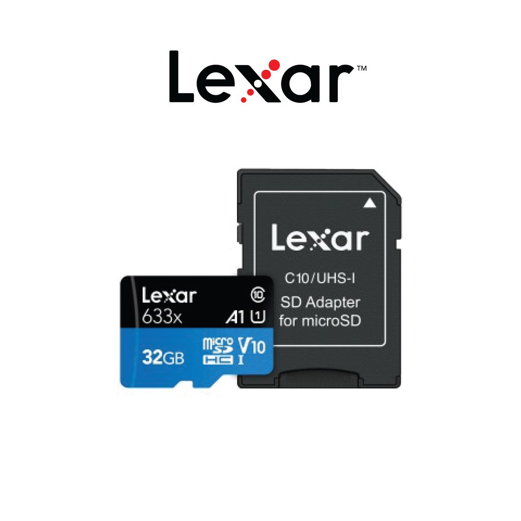 Thẻ Nhớ Micro Sdhc UHS-I Lexar 512GB 128GB 256GB 16GB 32GB 64GB Tốc Độ 633x