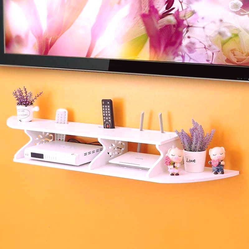 cách trang trí kệ tivi treo tường