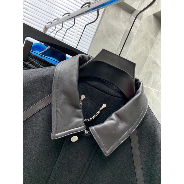 Áo khoác thời trang nam cao cấp phối da thật Berluti 2022