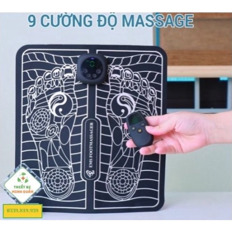 Máy massage bàn chân, Thảm massage chân, Nệm mát xa bàn chân, Máy massage chân EMS HM-C3