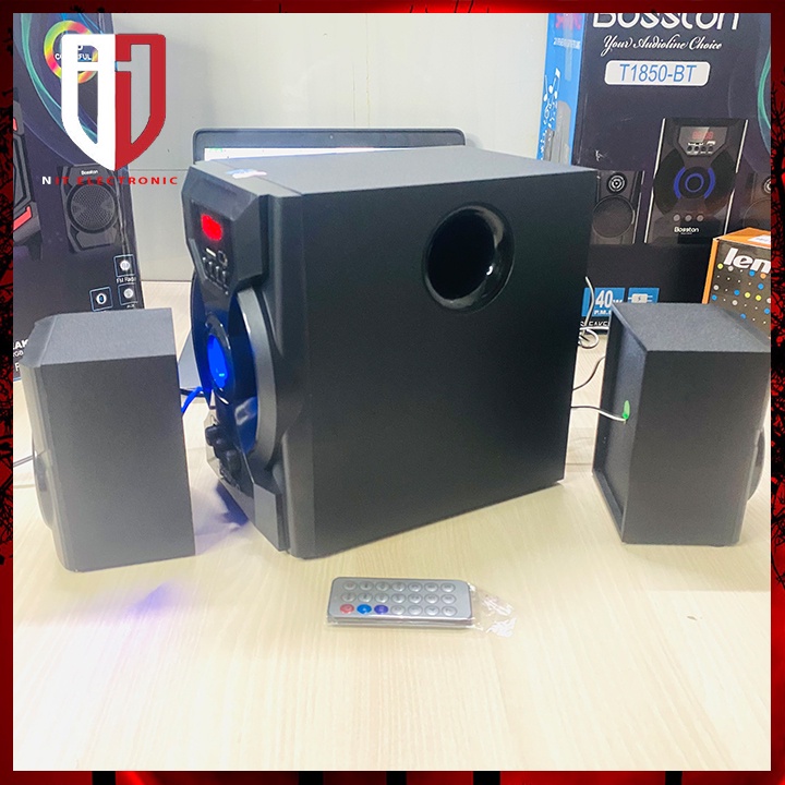 Loa Máy Tính Bluetooth Để Bàn BOSTON T1850 Gaming Có Dây Loa Nghe Nhạc Laptop Pc Đèn Led 40W Cực Mạnh