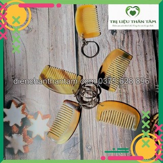 Móc treo chìa khóa/ Hình chiếc lược mini bằng Sừng