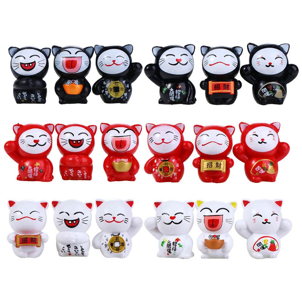 Đồ trang trí Chú Mèo Hoạt Hình Dùng Trang Trí Sân Vườn / Nhà Cửa / Tiểu Cảnh DIY