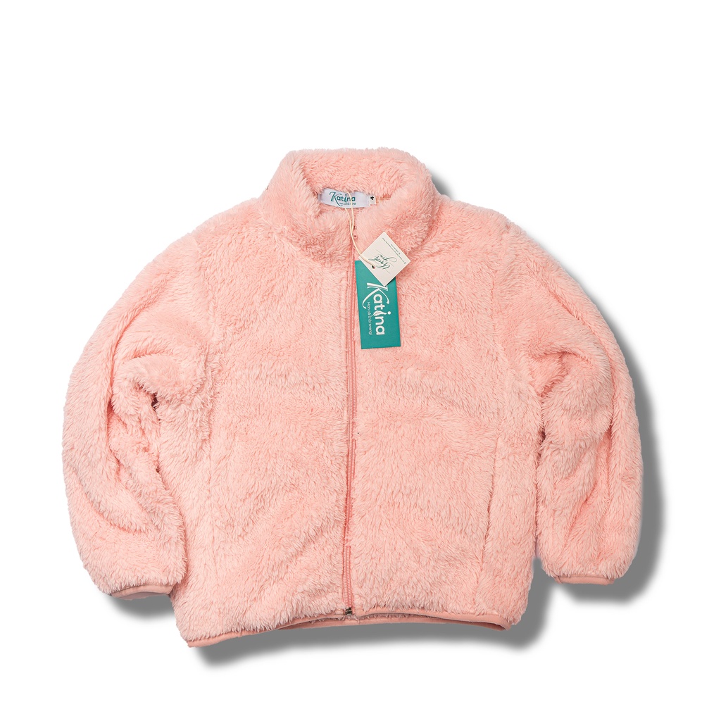 Áo khoác lông cừu Katina cho bé trai & bé gái mặc mùa thu đông ấm áp