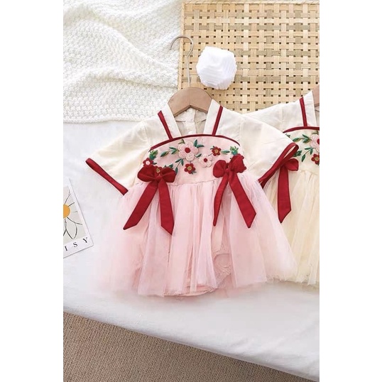 Thanh ly - Đầm QC cho bé  xinh xỉu new 100%