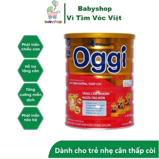 Sữa Bột Oggi Gold 900g suy dinh dưỡng thấp còi.