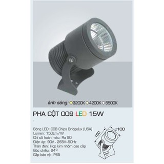 Đèn Led Pha Cột Chống Nước IP65 Anfaco - 009 (5w, 7w, 10w, 15w, 20w)