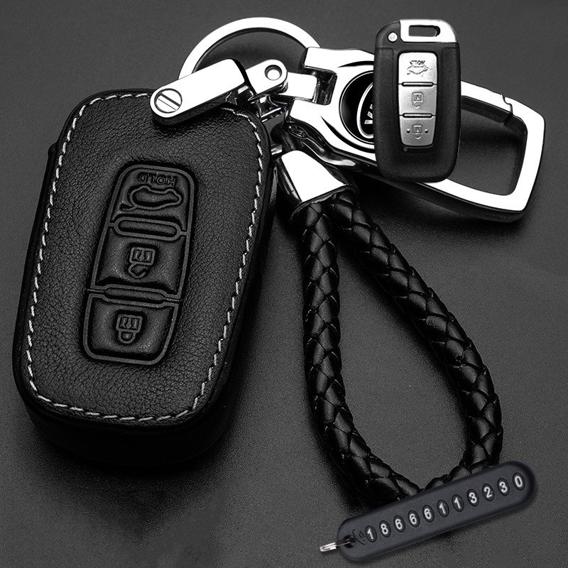 Bao Da Bảo Vệ Chìa Khóa Điều Khiển Từ Xa Cho Xe Hơi KIA Forte / Forte Koup