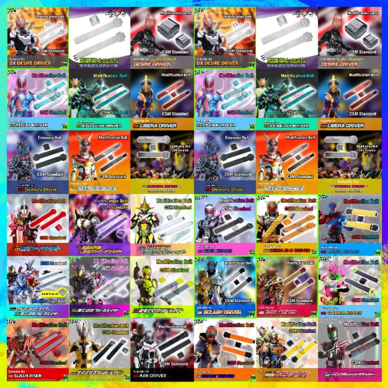 Đồ Chơi Custom KamenRider | Dây Đeo Mở Rộng Custom CSM Thay Thế Dây Dx Bandai | Vừa Với Mọi Kích Cỡ Eo