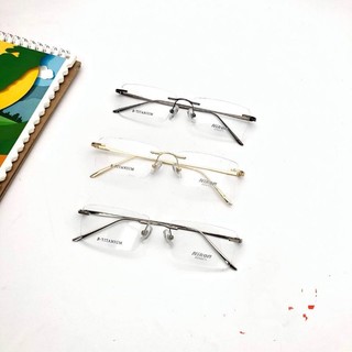 Gọng kính khoan Titannium không viền