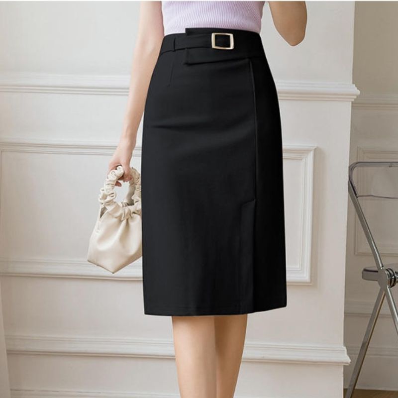 Chân Váy Bút Chì Lưng Cao Dáng Dài Quyến Rũ Váy Phong Cách Hàn Quốc Sang Trọng VannhShop CV0072