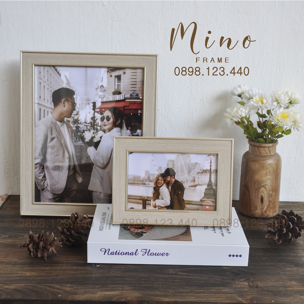 Khung Ảnh Gỗ Nhiều Kích Thước Trang Trí Phòng Khách, Phòng Ngủ Mino Frame