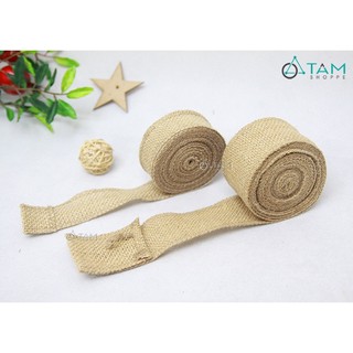 [NOEL-GIÁNG SINH-CÓ HỎA TỐC] Cuộn ruy băng vải bố trơn ĐK 3,5-5cm PK-RB-03