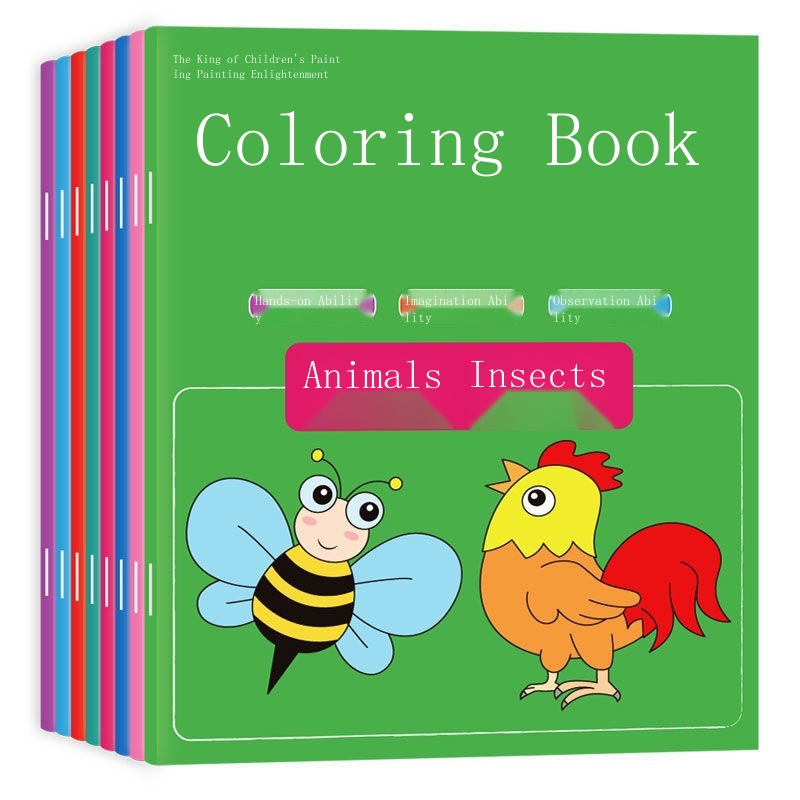 Sách Tô Màu Tranh Tô Màu graffiti Độc Đáo Cho Bé 2-3 - 6 Tuổi