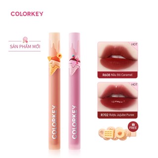 【COLORKEY son kem colorkey Son tint lì bóng siêu cho môi căng mọng Colorkey Juicy Lasting Fruit Tint 1.7g  Son COLORKEY son kem lì Son lì Son Môi COLORKEY