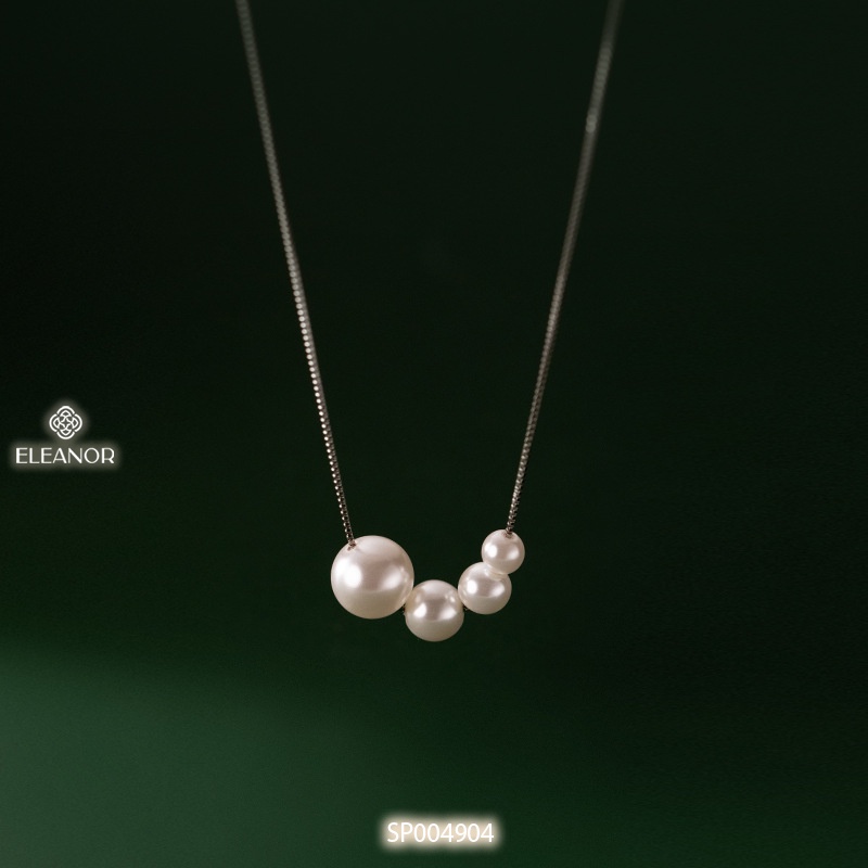 Dây chuyền nữ Eleanor Accessories mặt ngọc trai nhân tạo phụ kiện trang sức sang chảnh thanh lịch