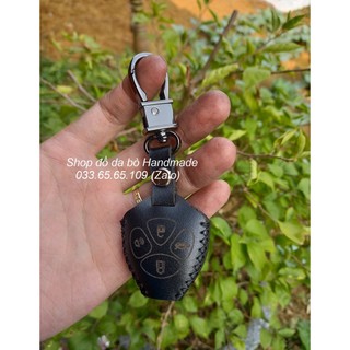 Bao da chìa khóa cơ Toyota Vios, Yaris, Innova, Altis, Fortuner, Camry 2006 - 2014 bằng da thật
