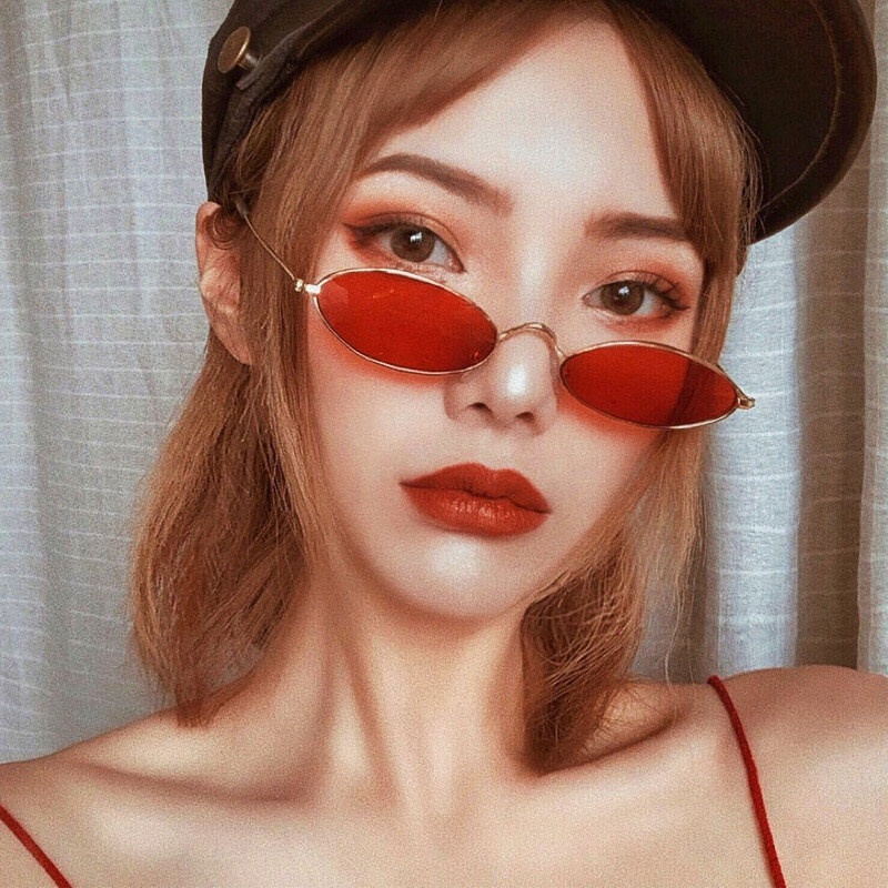 Kính Mát Gọng Oval Nhỏ Chống Ánh Sáng Xanh Thời Trang Cổ Điển Cho Nam Và Nữ