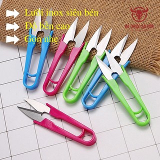 Kéo cắt chỉ, bấm chỉ cán nhựa lưỡi inox siêu sắc bén – KCC-01