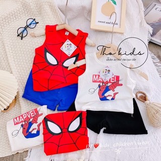 Quần áo bé trai, bộ ba lỗ siêu nhân anh hùng bé trai THOKIDS