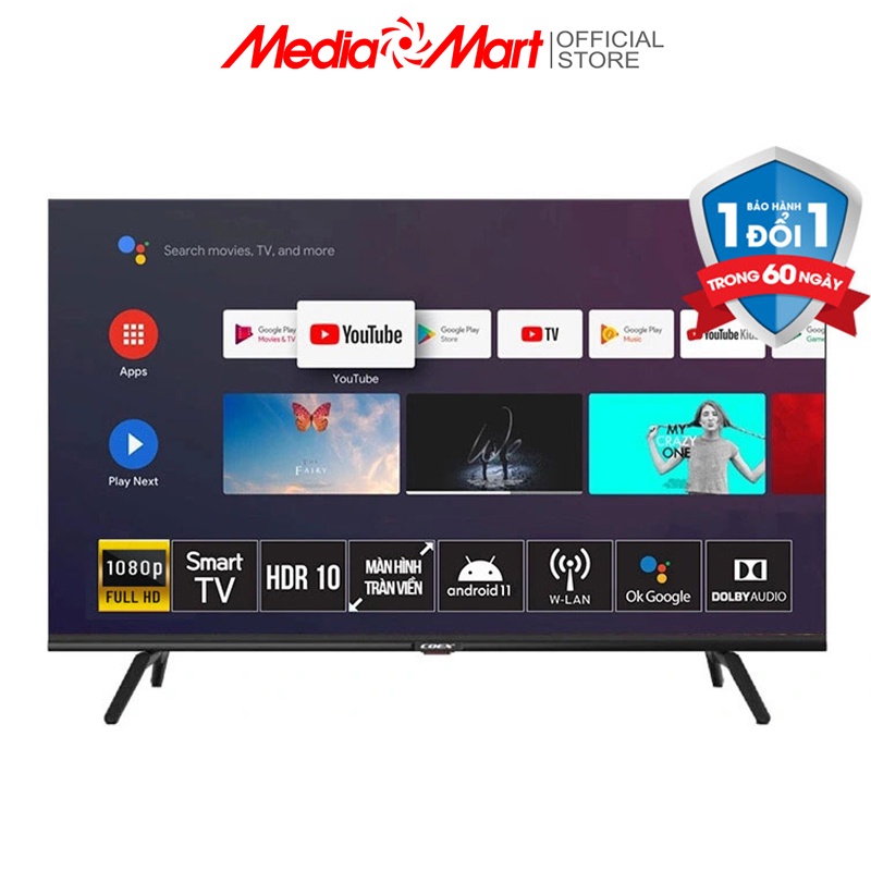 Smart Tivi Coex 40 inch 40FH5000X Android 11