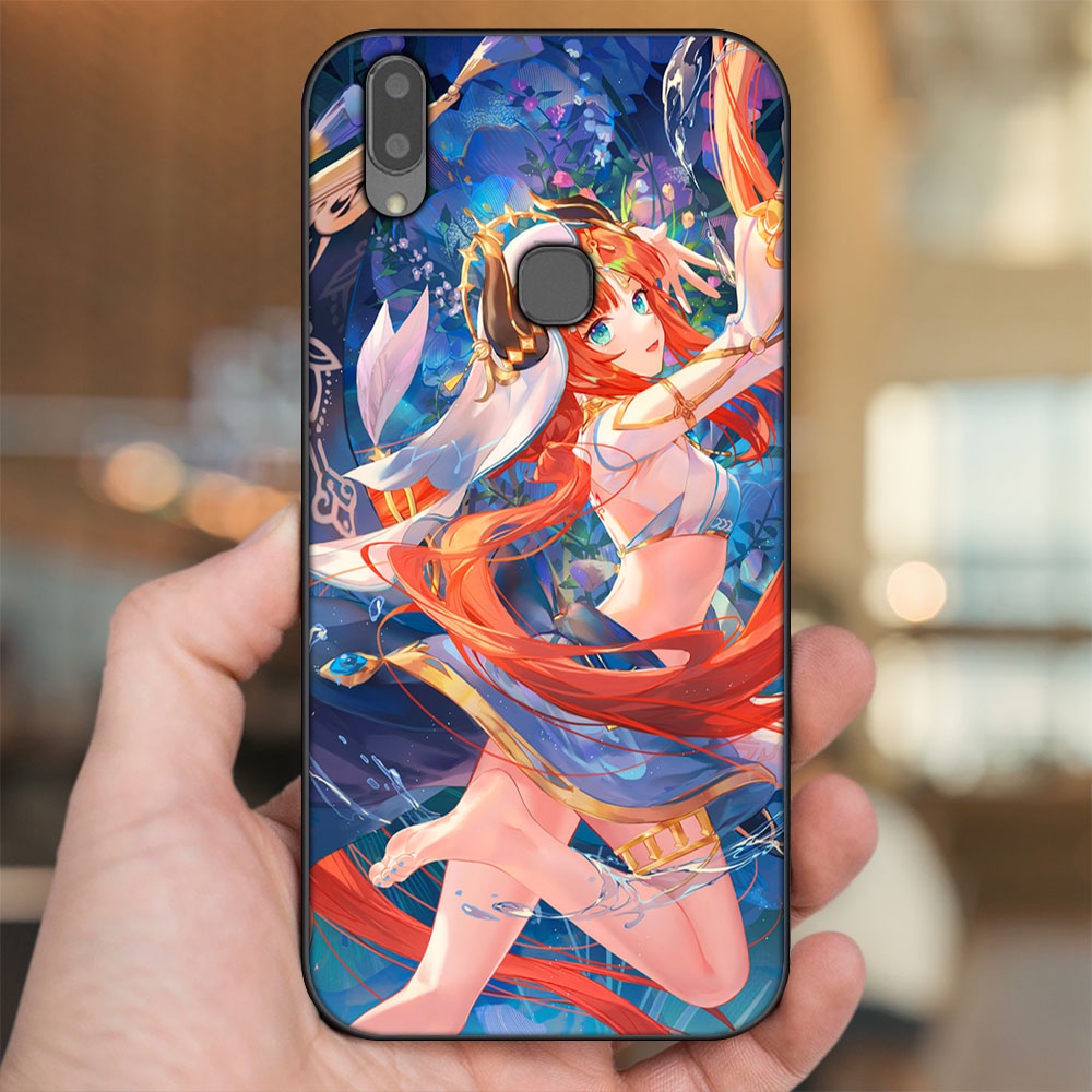 Ốp lưng Vivo V9, Y85, V11i viền đen in hình Nilou Genshin Impact