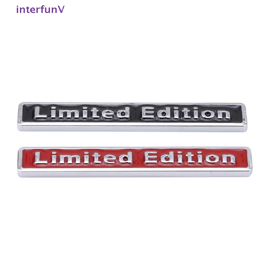 Nhãn Dán Chữ Limited Edition 3D Bằng Kim Loại Chrome Thông Dụng Trang Trí Xe Hơi