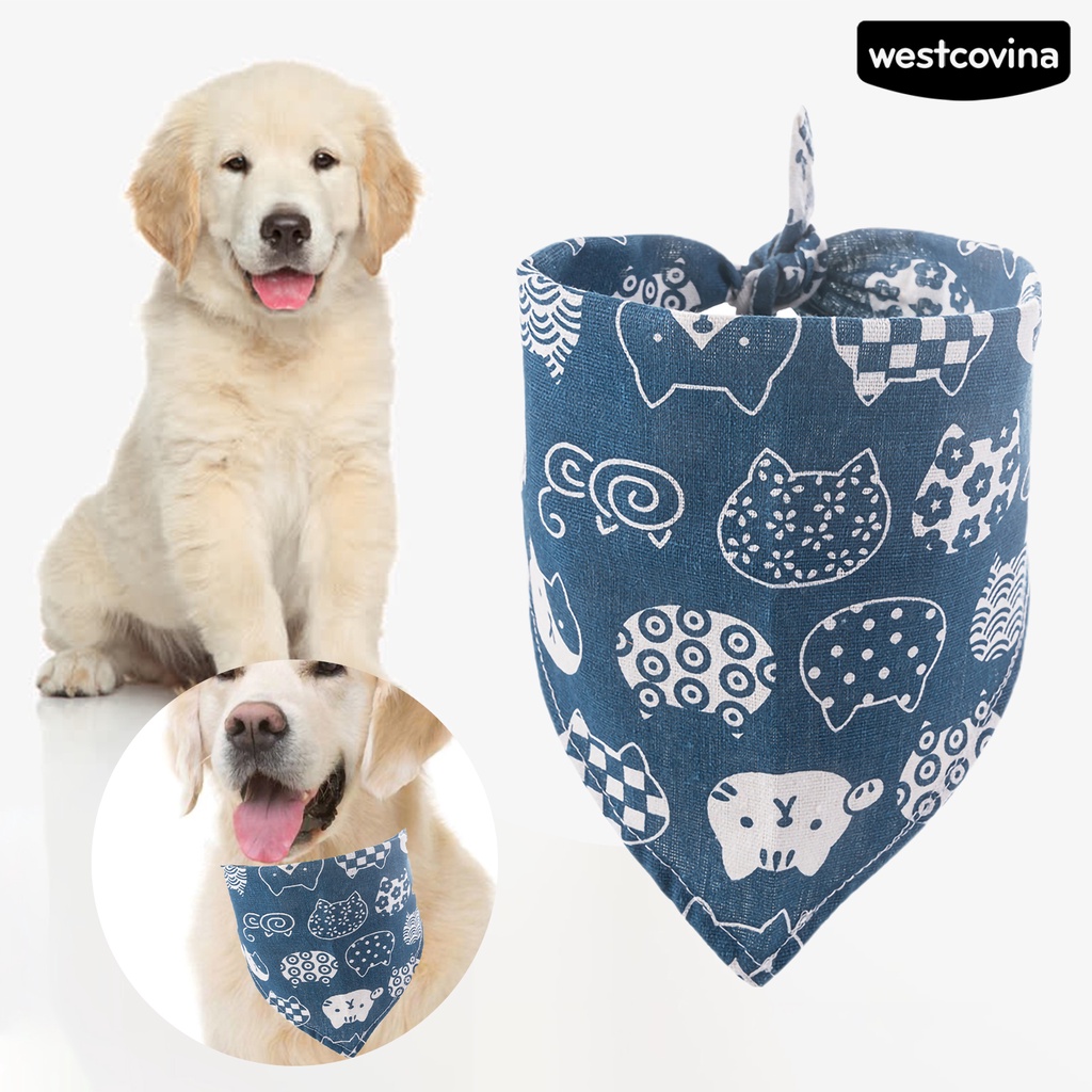 [Hot]☃Khăn Choàng Cổ Giữ Ấm Họa Tiết Hoạt Hình Cho Thú Cưng