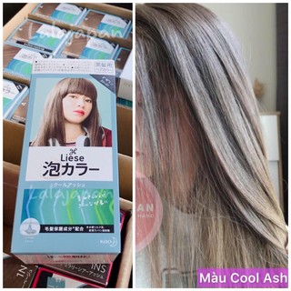 Nhuộm tóc tạo bọt Liese Prettia Nhật Bản màu Cool Ash tro lạnh hiện đại