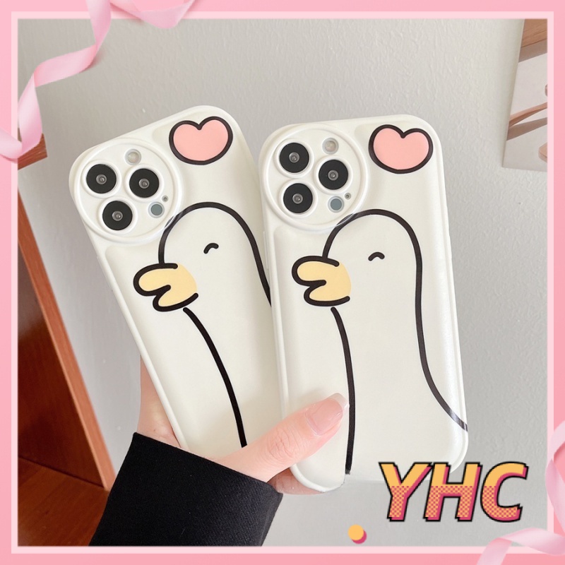 Ốp Điện Thoại Hình Chú Vịt Dễ Thương Cho iPhone 14 13 12 11 pro Max X XR XS Max 8 7 6 6s Plus se 2020-5014