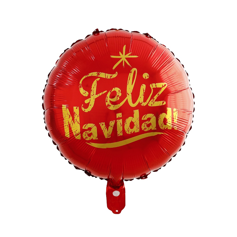 Set 5 Bong Bóng Lá Nhôm 18 inch Trang Trí Giáng Sinh Năm Mới