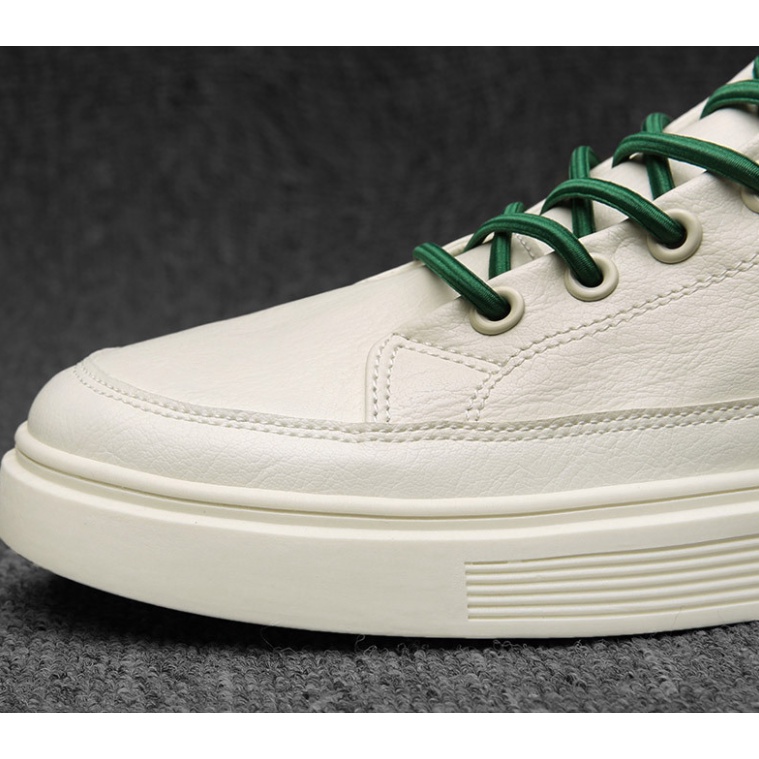 Giày sneaker thể thao da nam cao cấp D112, phong cách trẻ trung năng động, đế cao su non đi cực êm