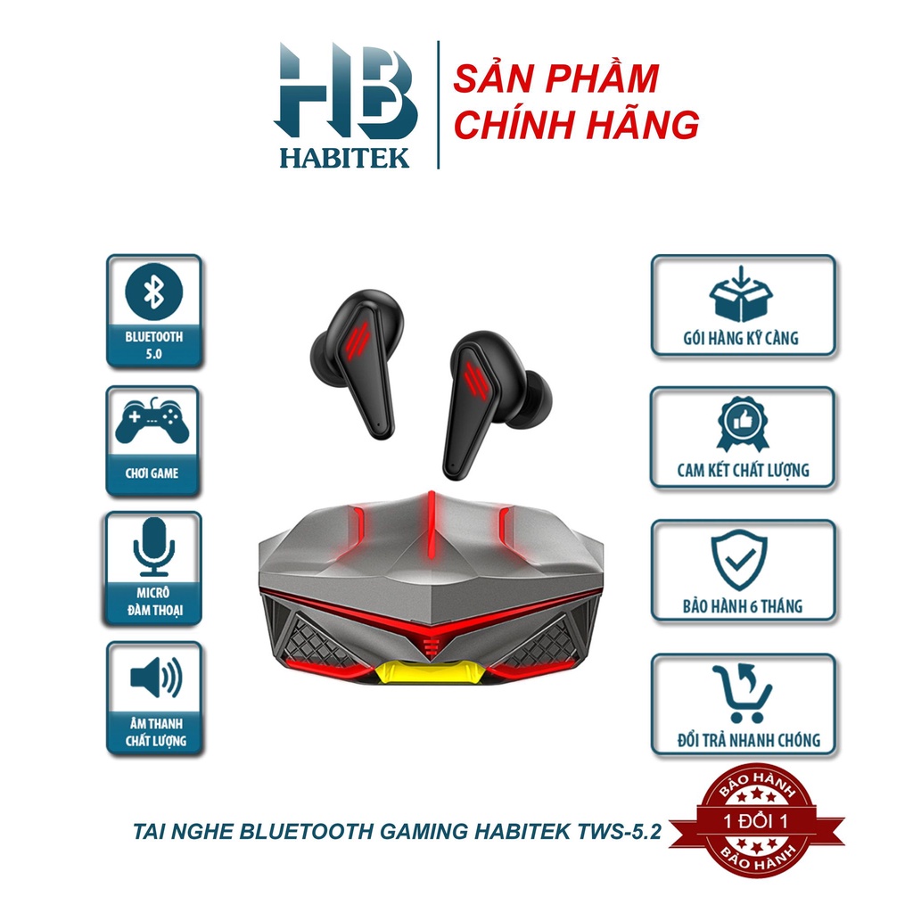 Tai nghe Bluetooth gaming không dây K98 Pro TWS 5.2 có mic chơi game độ trễ thấp âm bass mạnh
