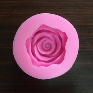 Khuôn silicon 4D hoa hồng 6cm