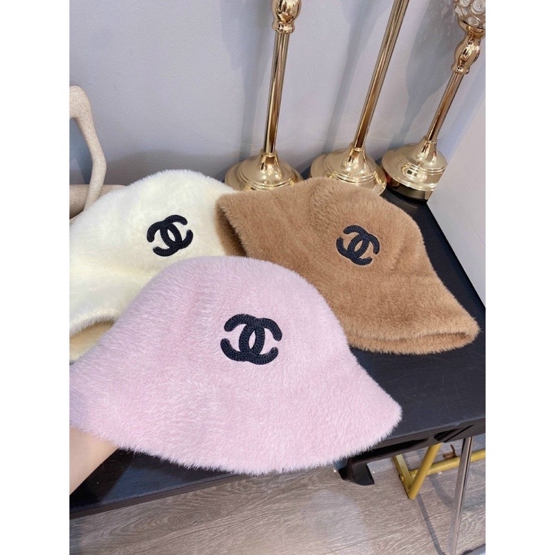 MŨ LÔNG CỪU, NÓN BUCKET LÔNG CỪU SIÊU MỀM MỊN Logo Ch, Ge CHUẨN HÀNG QC