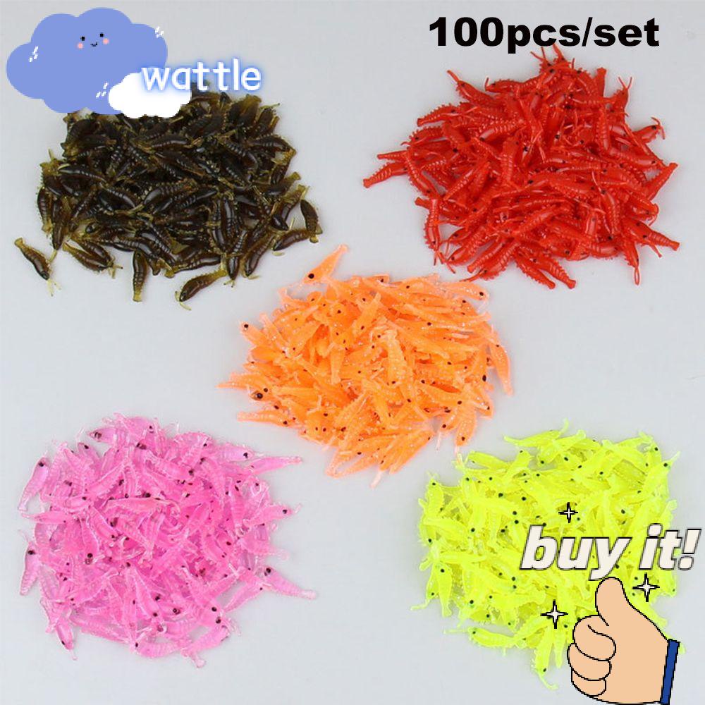 Mồi Câu Cá Giả Hình Con Tôm Dạ Quang 2.8cm Bằng Silicone Mềm Nhỏ Gọn