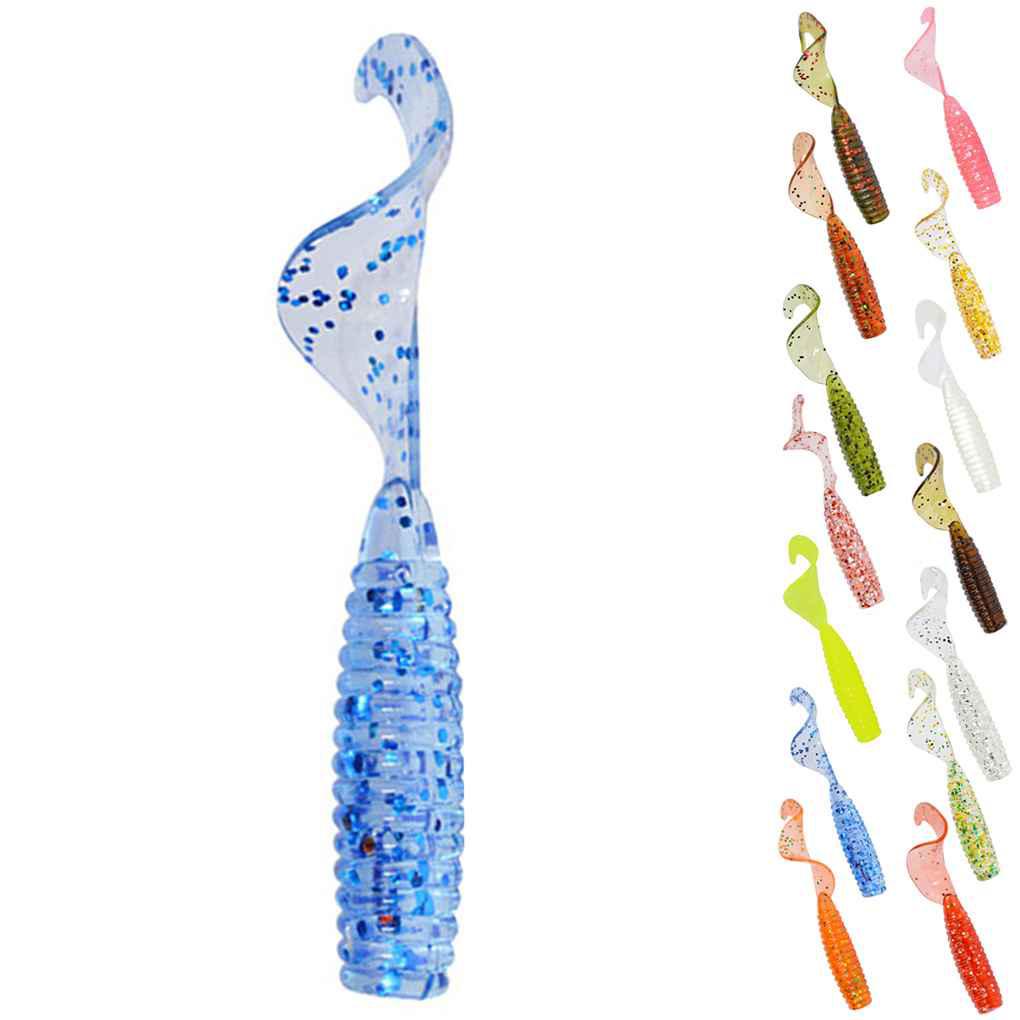 Set 12 Mồi Giả Mềm Câu Cá 45mm / 1 2g