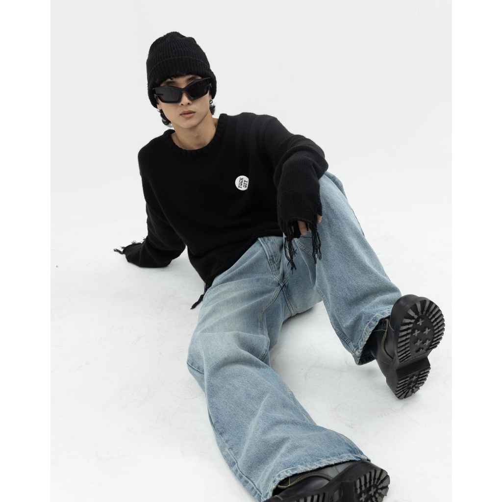 Quần Jean Maverik "Vintage Waxed Baggy Jeans" chính hãng