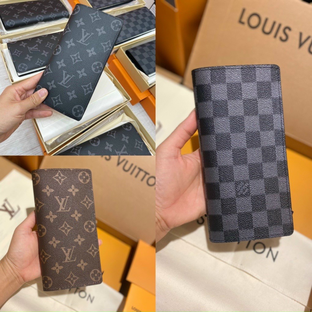 Ví dài nam nữ cầm tay LV gập thời trang cao cấp