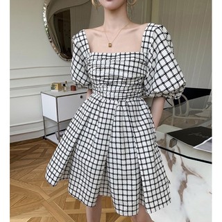 ĐẦM CARO XLY NGỰC XOÈ TAY BÍ  Chiếc đầm cực xinh, mặc lên trông dịu dàng cực lun nha nàng, chất dạ mỏng xinh