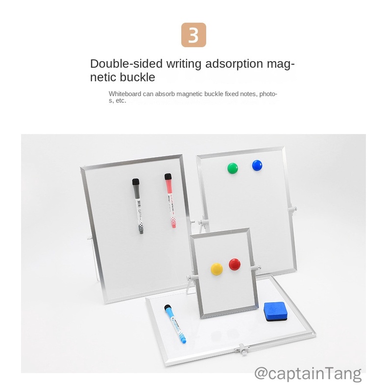 Bảng Trắng Nam Châm Nhỏ Có Chân Đứng Để Bàn Viết Phấn Cho Bé