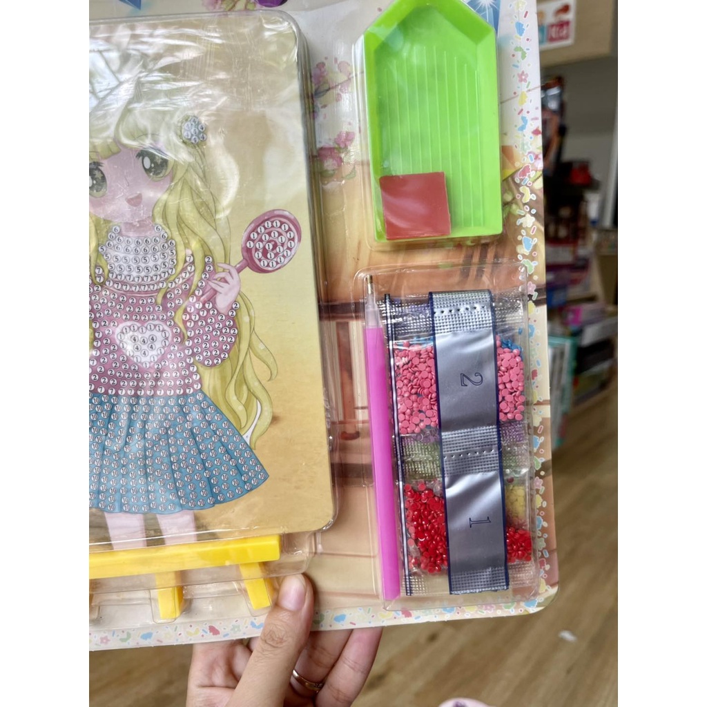 Set tranh đính đá mini nhỏ cho bé, tranh đá tự đính tự làm hình công chúa đẹp mắt dạng sticker💖💖