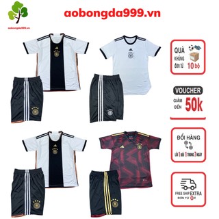 Quần áo đá bóng đá banh đội tuyển Đức 2022 sét bộ vải cao cấp- aobongda999.vn