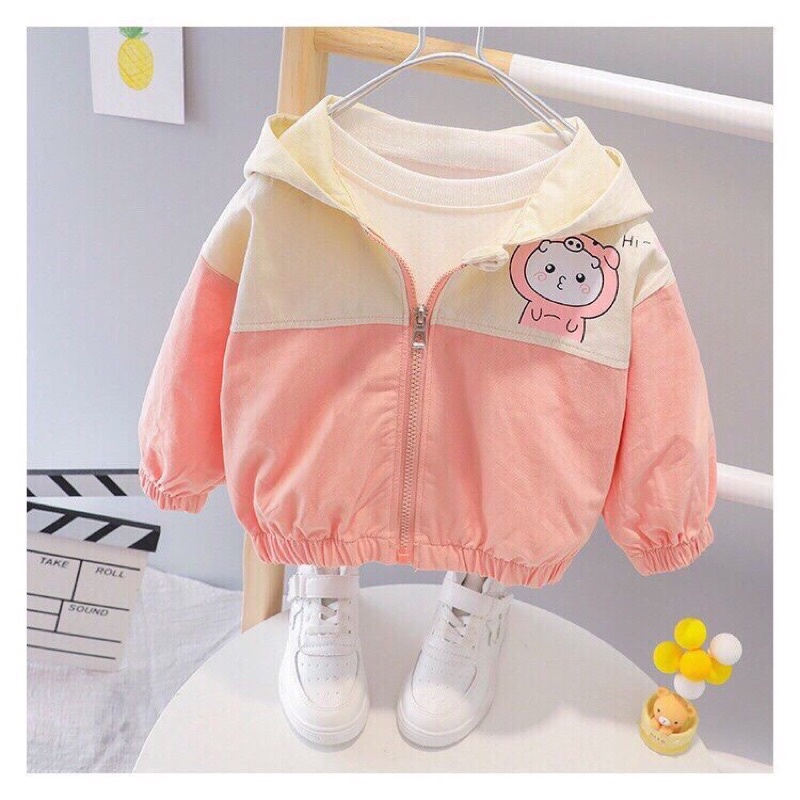 Áo khoác gió Gấu cho bé trai và bé gái