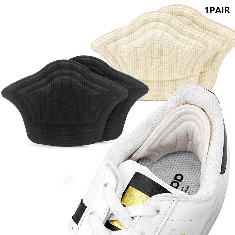 Set 2 miếng lót dán gót giày thể thao dày 1cm, giúp giảm size, mềm mại êm ái hạn chế nhấc gót, đau gót chân