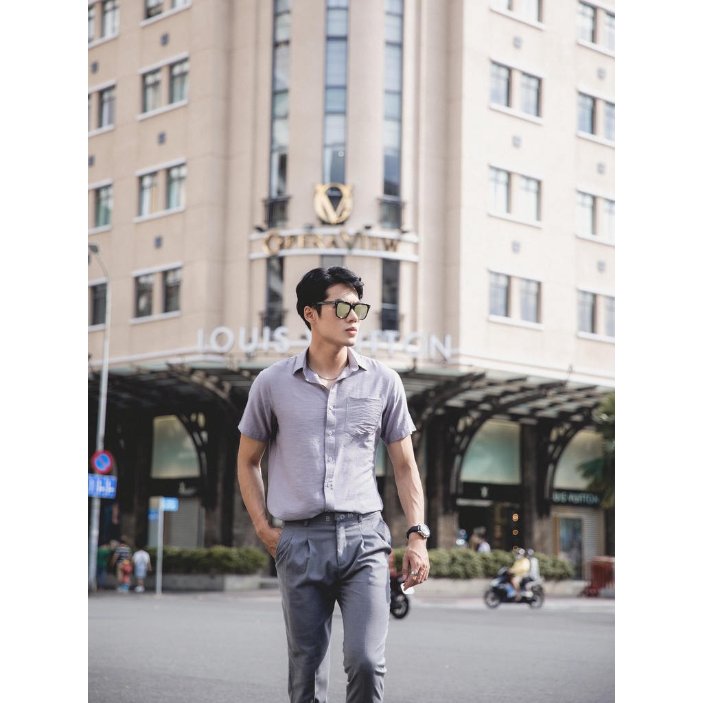 Áo Sơ Mi Nam Semi Linen , Chất Vải Linen Thoải Mái , SM0002-01 ,SOMEHOW