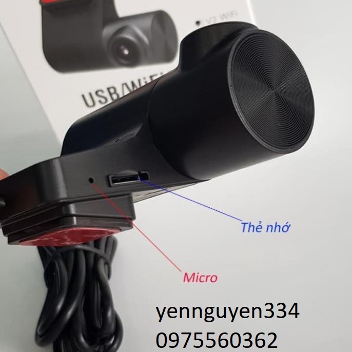 Camera hành trình ô tô - V2 wifi xem video trên điện thoại