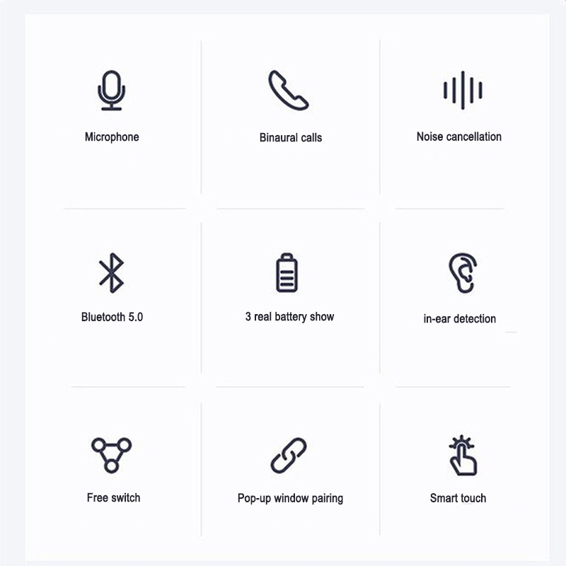 Tai Nghe bluetooth TWS Pro 4 Có Mic Và Nút Điều Khiển Chạm Cho Xiaomi OPPO VIVO IOS
