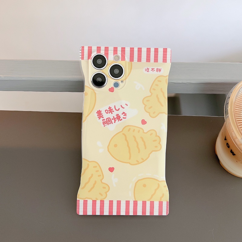 Ốp lưng iphone Ốp Điện Thoại Túi Hình Snack Hoạt Hình Cho iphone6 / 6splus / 7 / 7plus / 8 / 8plus / x / xs / 11 / 12 / 13 / 14 / pro / max / plus / promax